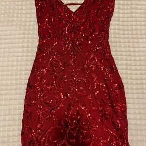 Windsor Radiant Red Backless Dress